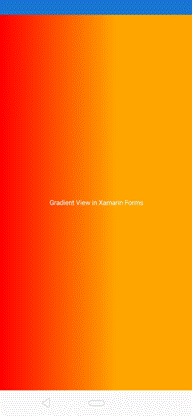 Gradient Viewin Xamarin.Forms Using Magic Gradients